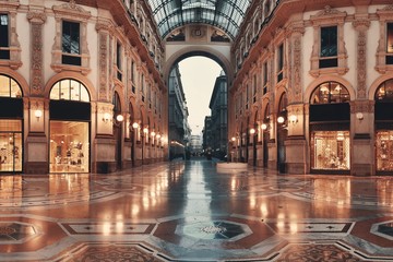 Wall Mural - Galleria Vittorio Emanuele II interior