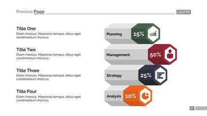 Diagram with Four Options Slide Template