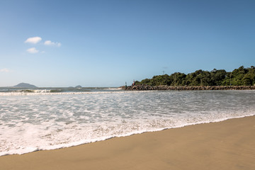 Canvas Print - Beach of Barra da Lagoa area of Lagoa da Conceicao - Florianopolis, Santa Catarina, Brazil