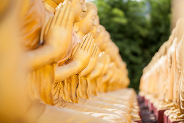 Hands of buddha statue