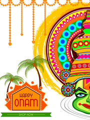 Canvas Print - Happy Onam Big Shopping Sale Advertisement background