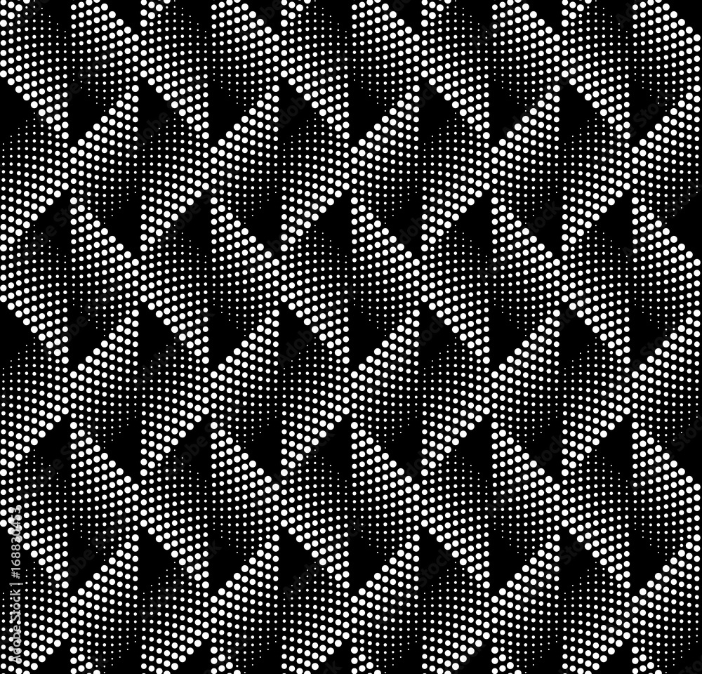 Seamless Monochrome Pattern of dots. Modern Vector Background Design ...