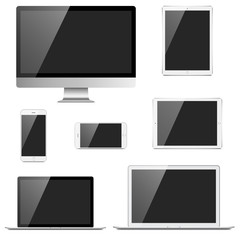 Canvas Print - electronic devices set