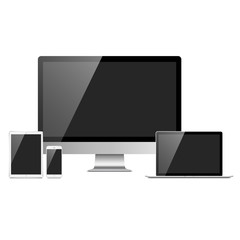 Canvas Print - electronic devices set