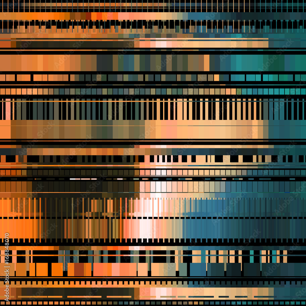 Glitch abstract background with distortion effect, bug, error, random ...