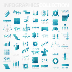 Wall Mural - Infographics design elements collection