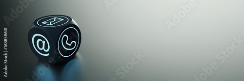 Fotografía Moderner Würfel mit vielen Kontakt Möglichkeiten