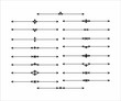 © kukuruzik - Decorative separator line set