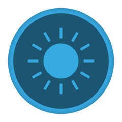 Poster - App Icon blau Sonne