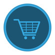 © Daniel Berkmann - App Icon blau Einkaufswagen