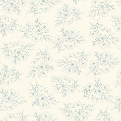 Wall Mural - Floral seamless pattern