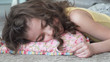 © nskfoto - Little girl fell asleep after long games. child is sleeping