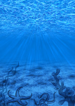 Dark Blue Underwater Background
