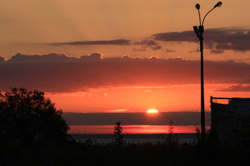 Wall Mural - Sunrise over the sea