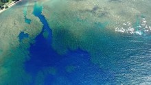 Aerial View Of Kauai Coral Reef In Hawaii