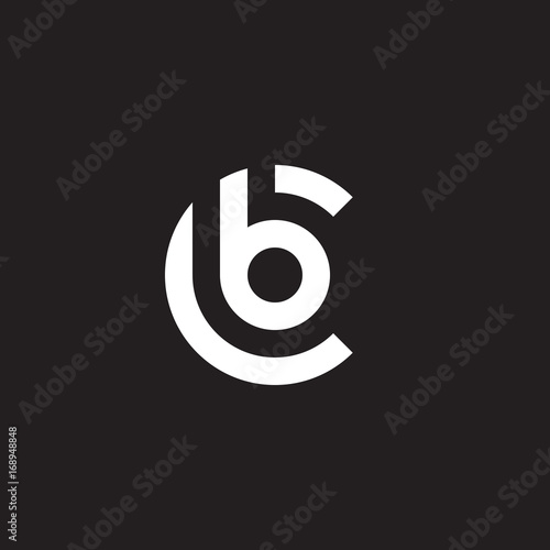 Initial Lowercase Letter Logo Cb, Bc, B Inside C, Monogram Rounded ...