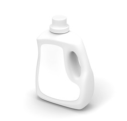 Canvas Print - Blank laundry detergent bottle