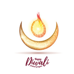 Wall Mural - Vector illustration happy diwali