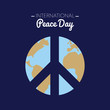 © imaagio.stock - International peace day with the Earth forming the peace symbol
