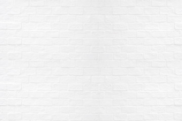 White brick wall texture background.