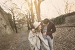 © liderina - Happy couple outdoor. Happy couple enjoying in the park.