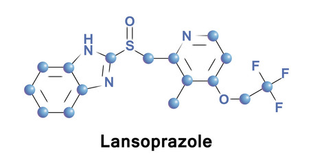 Canvas Print - Lansoprazole medication ppi