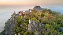 Aerial View Over Mountain In Thailand
