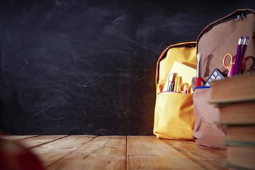 Canvas Print - school table