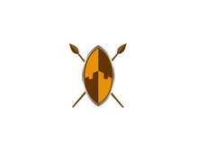 Shield And Spear Tribe Logo