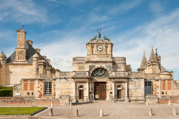 historic medieval chateau d'anet near dreux in normandy, france