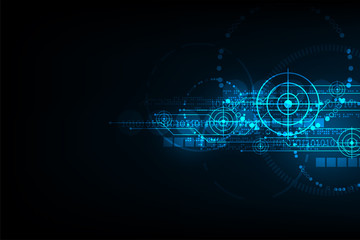Wall Mural - vector abstract background technology concept.