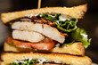 Closeup Club Sandwich