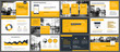 © kaisorn - Yellow presentation templates and infographics elements background. Use for business annual report, flyer, corporate marketing, leaflet, advertising, brochure, modern style.