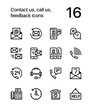 © Vladimir Didenko - Contact us, call us, feedback icons for web and mobile design pack 2
