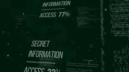 Wall Mural - secret information access. development binary code in background. internet security concept. seamles