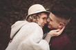 © liderina - Happy couple outdoor. Happy couple looking each other.