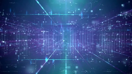 Wall Mural - light blue abstract technology motion background for computer graphic website internet and business.