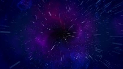 Wall Mural - abstract black hole over star field in outer space