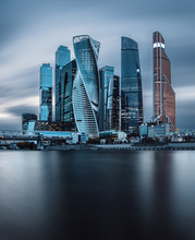 View At Moscow-city Skyscrapers In The Business District Of The Russian Capital