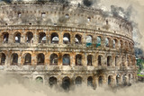 Fototapeta  - Rome sightseeing - the amazing Colosseum