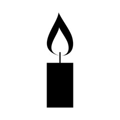 Poster - candle on isolated icon vector illustration design