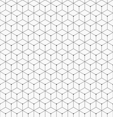 Hexagonal trendy hipster geometric vector pattern