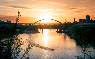 Wall Mural - River Valley Sunset