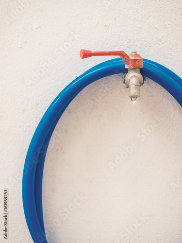 Front View Faucet And Water Drop Because Shut Faucet No Good