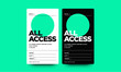 All Access Pass Template with Name Date City and Venue Details