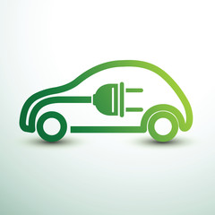 Wall Mural - Electric car vector