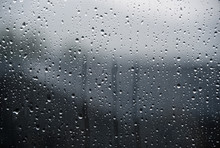 Rain Drops On Window, Asheville, North Carolina