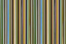 Narrow Vertical Lines Many Green Blue Brown Pattern Repeated Barcode Background Basis