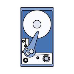 Poster - cd rom hardware icon vector illustration graphic design