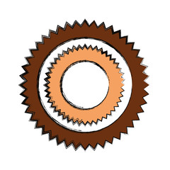 Poster - Gear machinery piece icon vector illustration graphic design